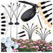 Lampa Solarna 2 Sztuki Wbijana Ogrodowa 6 Led Czujnik Zmierzchu Firefly