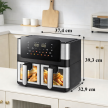 Frytkownica Beztłuszczowa Air Fryer 8L 4+4L Frytownica 2000W 12 Programów  (3)