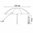 Parasol Składany Automat Parasolka Wodoodporna Przeciwsłoneczna 12 Żeber (6)