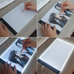 Tablet Graficzny A4 Deska Kreślarska Podkładka Led do Rysowania Kopiowania  (7)