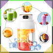 Przenośny Blender Mikser do Napojów Owoców Smoothie 1L Bezprzewodowy USB (7)