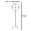 Pergola Ogrodowa Tarasowa Metalowa Podpora do Pnączy Róż Kwiatów 50x10cm biała (5)
