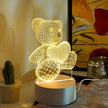 Lampka Nocna Prezent Miś 3D Illusion do Sypialni dla Dzieci Biurkowa USB (11)