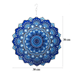Wisząca Błystka Ozdoba Łapacz Wiatrowa 12” Mandala 3D do Ogrodu Pokoju  (5)