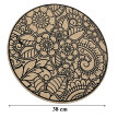 Podkładka Mata na Stół Blat pod Talerz Stołowa Okrągła Boho Ochronna 38 cm (4)