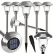 Zestaw Lamp Lampa Ogrodoa Solarna Wbijana Wodoodporne 42cm Zewnętrzna 6szt.