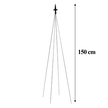 12x Podpora Pergola Ogrodowa Tarasowa na KWiaty Stojak Metalowy Roślin 150 cm (3)