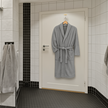 Szlafrok Damski Hotelowy Klasyczny Wygodny Ciepły Wiązany Miękki Szary (3)