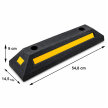 240x  Separator Blokada Odbojnik Parkingowy Gumowy Ogranicznik Parkingowy 54 cm (7)