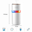 Nawilżacz Powietrza Dyfuzor do Samochodu z Lampką Podświetleniem Led 400ml  (4)