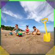 Łopatka Łopata Szpadel do Piasku na Plażę Piaskownice Mocna duża 51 cm  (11)