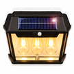 Lampa Solarna Led Potrójna Kinkiet Ogrodowy Elewacyjny z Czujnikiem Ruchu  (3)