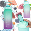 Butelka Motywacyjna Bidon na Wodę 2000ml 2L ze Słomką z Uchywtem Miarką (9)