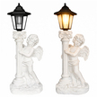 Aniołek Solarny Led Figurka Świecznik Dekoracja Posążek do Ogrodu na Grób 49cm