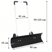 Pług Łopata Do Śniegu Odśnieżarka Zgarniacz Odśnieżacz Na Kołach 95cm  (6)