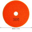 10x Tarcza Diamentowa Polerska 80mm do Szlifowania Gresu Płytek Na Rzep 300 (9)