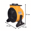 Nagrzewnica Elektryczna Dmuchawa 2kW Farelka Grzejnik Termostat 2000W (7)