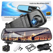 Wideorejestrator Kamera Samochodowa Lusterko Rejestrator Przód Tył Full HD (1)