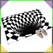 Chodnik Dywanik Mata Wycieraczka z Efektem 3D Iluzja Biała Dziura 60x40cm (9)