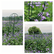 Pergola Ogrodowa Tarasowa Metalowa Podpora do Pnączy Róż Kwiatów 50x10cm zielona (9)