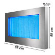 Wisząca Ściana Ścianka Wodna Bąbelkowa Fontanna LED RGB Kolory 95x55x11,5cm (5)