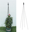 12x Podpora Pergola Ogrodowa Tarasowa na KWiaty Stojak Metalowy Roślin 150 cm (4)