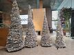 Choinka Świąteczna Udekorowana Ozdobna Gotowa Składana 210cm Lampki Bombki  (11)