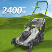 20x Kosiarka Elektryczna Lekka Mocna do Koszenia Trawy Duży Kosz 50L 2400W 43cm (8)