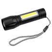 Latarka Taktyczna Mocna LED COB USB Wojskowa Akumulatorowa Etui Lampka Zoom (3)