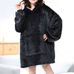DUŻA BLUZA KOC KOCOBLUZA OVERSIZE GRUBA Z KAPTUREM SZLAFROK DAMSKA MĘSKA (3)