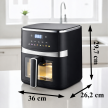 Frytkownica Beztłuszczowa Air Fryer 5L Frytownica 1500W 8 Programów Mocna (6)
