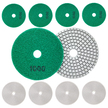 10x Tarcza Diamentowa Polerska 80mm do Szlifowania Gresu Płytek Na Rzep 1000 (4)