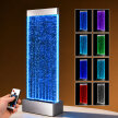 Wolnostojąca Ściana Ścianka Wodna Bąbelkowa Fontanna LED RGB 183x50,5x28cm (8)