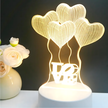 Lampka Nocna Love Serca 3D Illusion do Sypialni dla Dzieci Prezent USB (9)