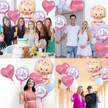 Balony na Baby Shower Bobas Dziewczynka Baby Girl Zestaw 5 szt Gwiazdki  (8)