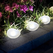 Lampa Solarna LED Kamień Ogrodowa na Taras Zewnętrzna 14cm Elegancka (7)