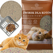 Żwirek Bentonitowy Kota Naturalny 20 kg Zbrylający Bezpyłowy Ultrachłonny 