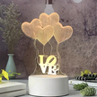 Lampka Nocna Love Serca 3D Illusion do Sypialni dla Dzieci Prezent USB (2)