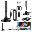 Antena Pokojowa Cyfrowa TV DVBT-2 HEVC Wzmacniacz Aktywna  MUX-8 4K Magnes (1)