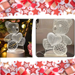 Lampka Nocna Prezent Miś 3D Illusion do Sypialni dla Dzieci Biurkowa USB (8)