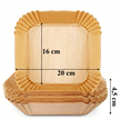 1248 kmpl x Wkład Air Fryer Papier Wkłady Papierowe do Frytkownicy Betłuszczowej 16x16cm 100szt. (7)
