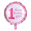 Balony na 1 Urodziny Roczek Dziewczynka Zestaw 5 szt Gwiazdki Balon  (4)