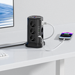 Listwa Zasilająca Stojąca Ochronna Odgromowa 12 Gniazd + 5 Portów Usb Reset (15)