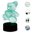 Lampka Nocna Prezent Miś 3D Illusion do Sypialni dla Dzieci Biurkowa USB (4)