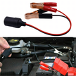 Adapter Przejściówka Gniazda Zapalniczki z Wyjściem na Krokodylki 12V 24V  (10)