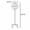 Pergola Ogrodowa Tarasowa Metalowa Podpora do Pnączy Róż Kwiatów 50x10cm Czarna (5)