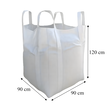 BigBag Worek Big Bag Kontenerowy 90x90x120 cm na Gruz Zboże Piasek 1000 kg  (5)