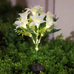 Lampa Solarna Ogrodowa Wbijna Kwiat Lilii Lilia Ozdoba Kwiaty Solarne Led (12)