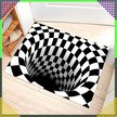 Chodnik Dywanik Mata Wycieraczka z Efektem 3D Iluzja Biała Dziura 60x40cm (13)