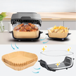 Wkład Air Fryer Papier Wkłady Papierowe do Frytkownicy Beztłuszczowej 20x20cm  100szt. (9)